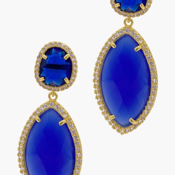 Beautiful Royal Blue earings from Nordstrom - Picture 3 of 7